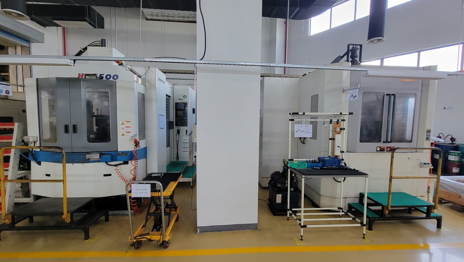 Horizontal machining center